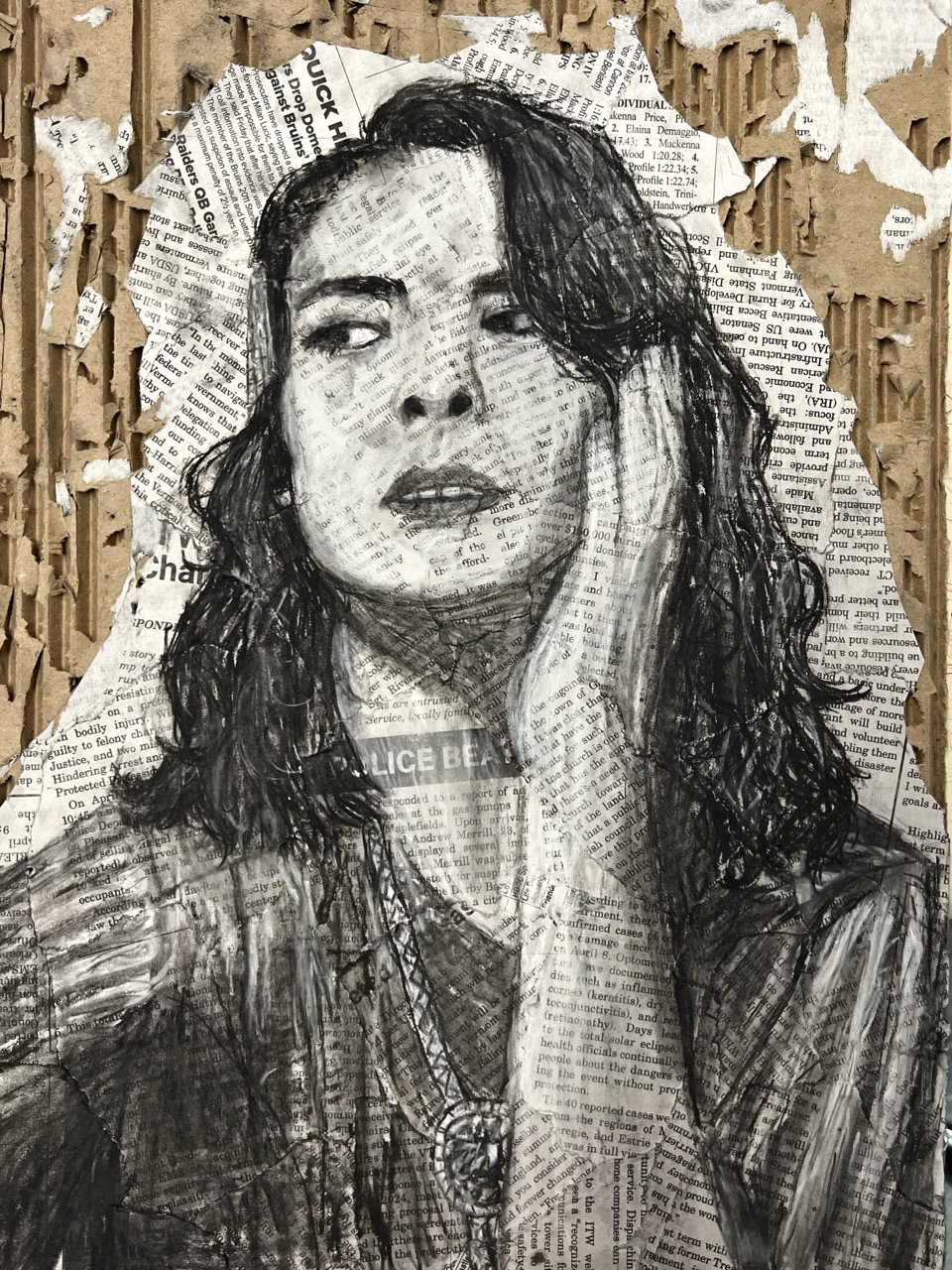 Paper and Charcoal Portrait